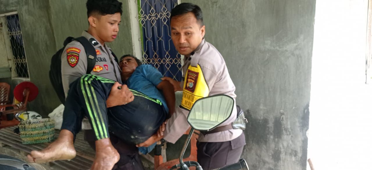 Percobaan Bunuh Diri, Personil Polsek Tommo Datangi TKP