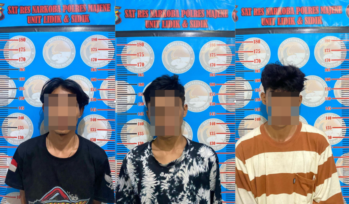 Bawa Sabu, Tiga Pemuda di Amankan SatResnarkoba Polres Majene