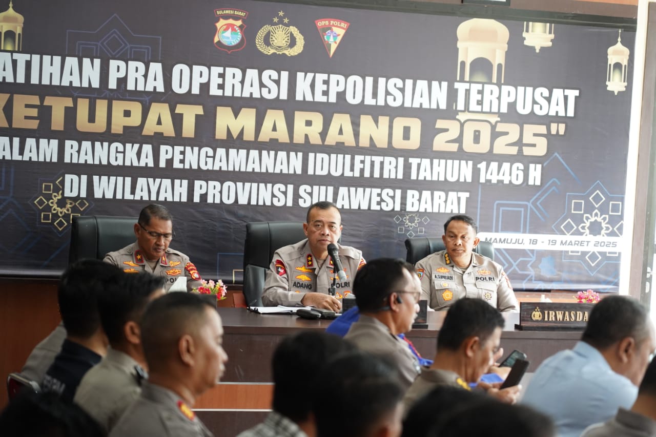 Pengamanan Lebaran,Kapolda Sulbar Resmi Buka Latihan Pra Operasi Ketupat Marano