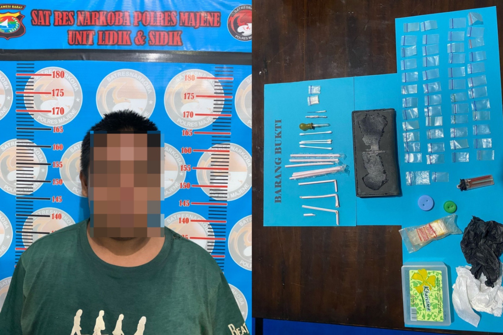 Satresnarkoba Majene Berhasil Bekuk Pemuda Pelayahguna Sabu