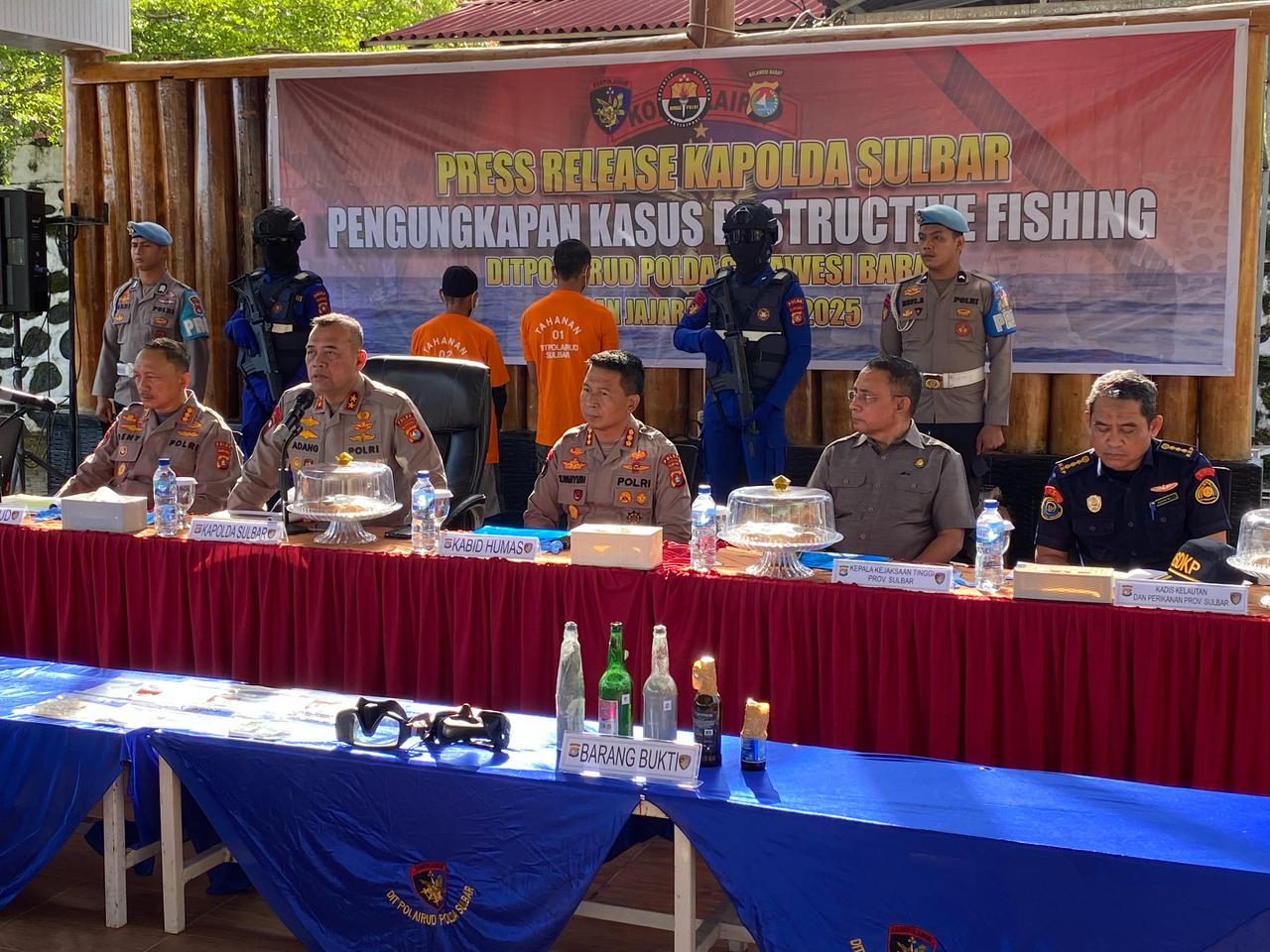 DitPolairud Polda Sulbar Ungkap Kasus Bom Ikan di Mateng
