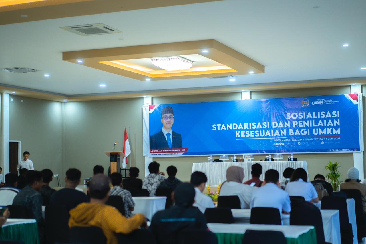 DPR RI dan BSN Gelar Sosialisasi Standardisasi untuk Tingkatkan Daya Saing UMKM Mamuju Tengah