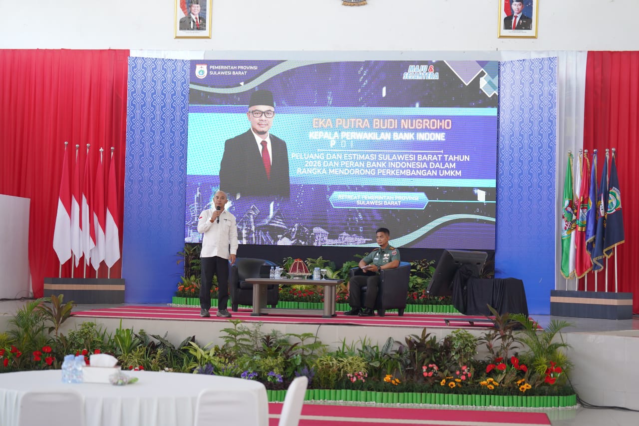 Retret Pemprov Sulbar: BI Dorong UMKM, Digitalisasi, dan Ekonomi Syariah untuk Sulbar Maju