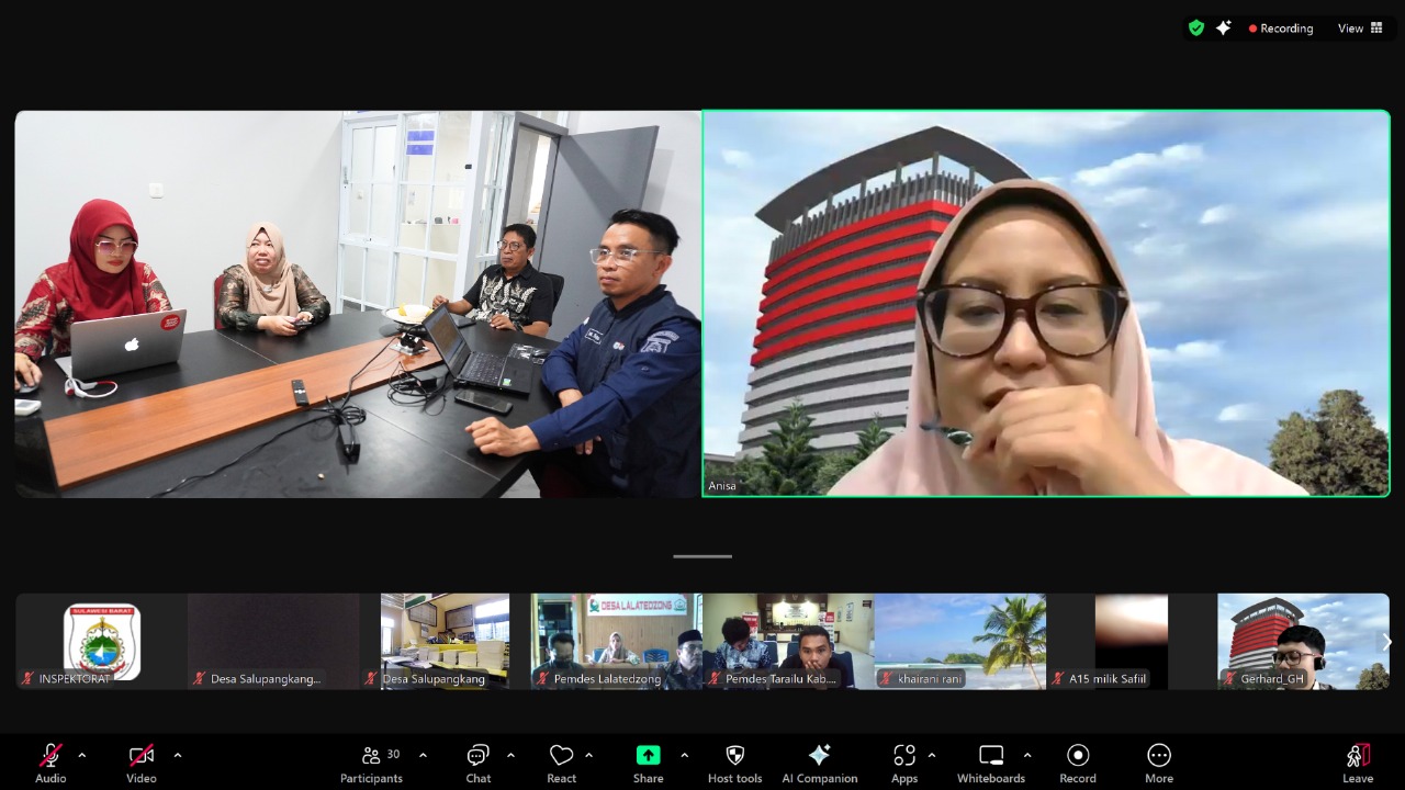 Tim Perluasan Desa Antikorupsi Sulbar Gelar Validasi Desa Antikorupsi Batch #3, KPK RI Perkuat Transparansi Desa
