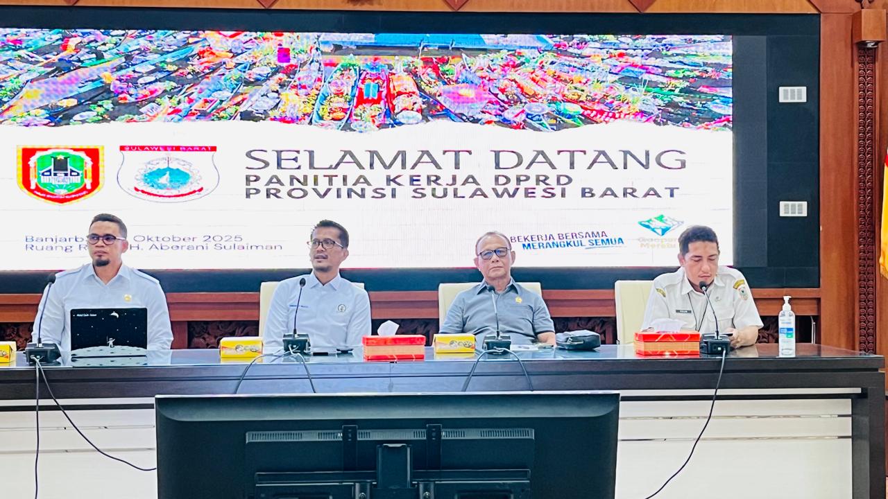 Panja DPRD Sulbar Kunjungan Kerja ke Kalsel, Gali Informasi Pembentukan Perda Perumda Penerima PI